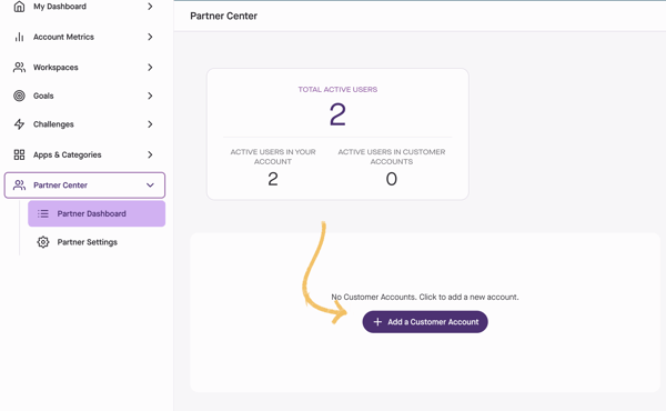+ Add a Customer Account