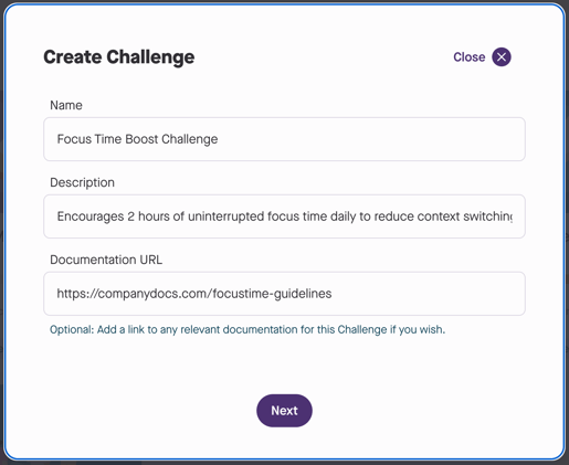 Create a challenge